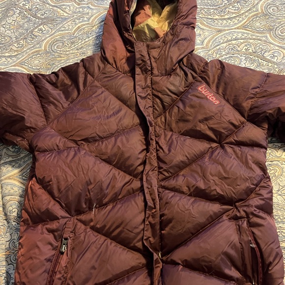 EUC Burton reversible  size Small women’s winter down jacket - Picture 16 of 16
